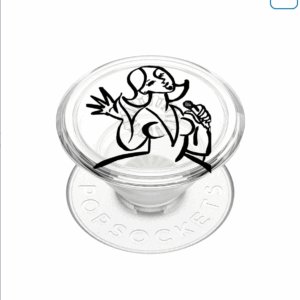 Decorative glass knob with a floral design etched on top.